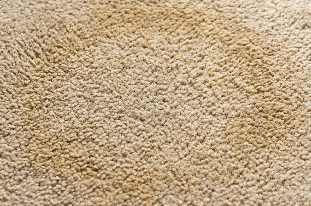 post-holiday stain that someone waited to long to clean